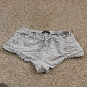 Brandy Melville Light Blue Striped Shorts